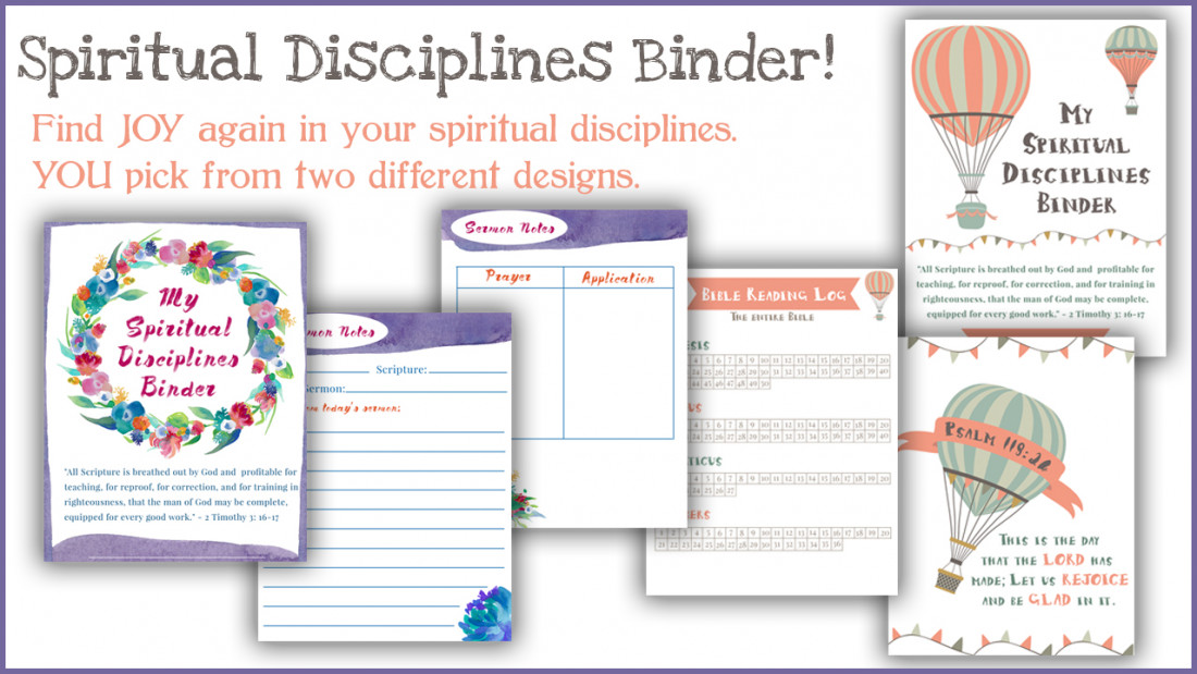 Spiritual Disciplines Binder
