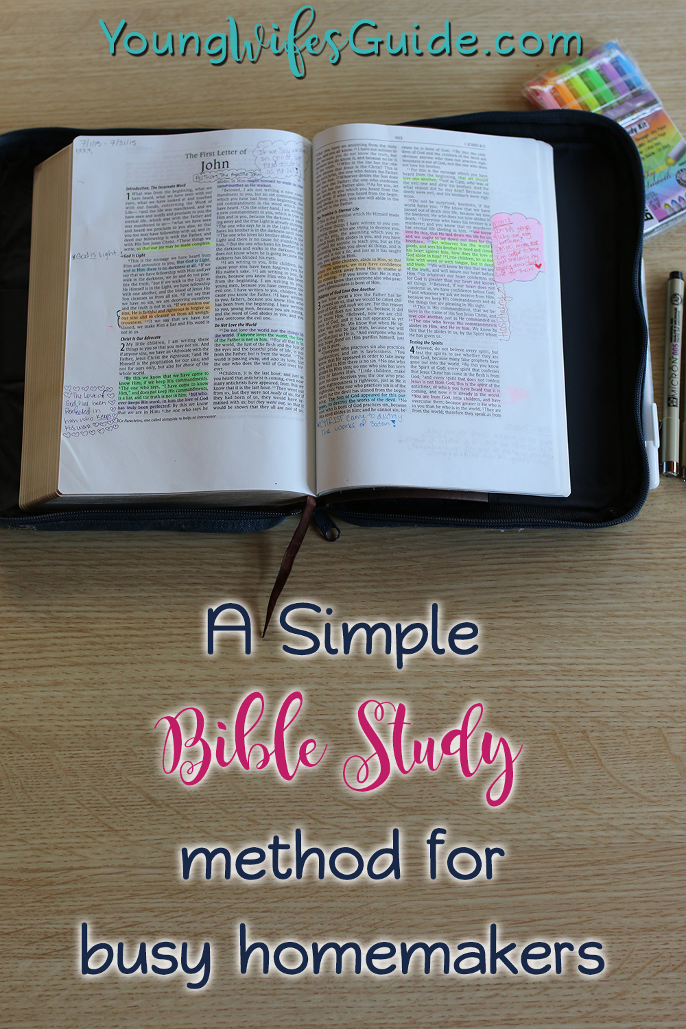 A simple Bible Study method for busy homemakers
