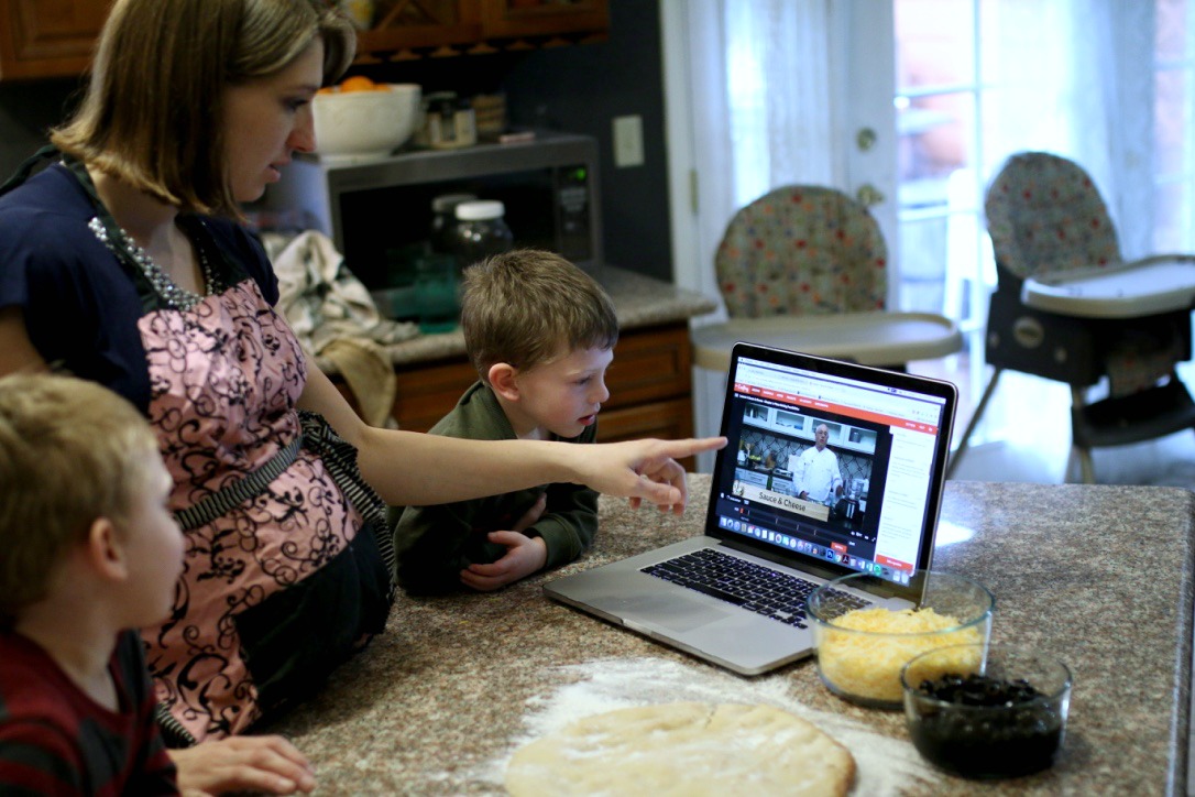 Cooking with my kids